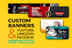 design creative custom banner digital or ready to print
