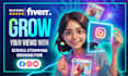 create instagram, facebook post social media designs and youtube thumbnails