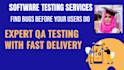 do website and mobile app testing with detailed QA report