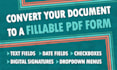 convert your document to a fillable PDF form