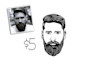 draw your face in vector line art mascot