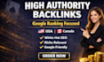 do white hat high authority SEO backlinks to boost google ranking USA and canada