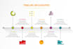 do unique and highly attractive pro timeline infographic