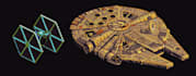 draw a pixel art spaceship