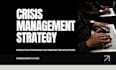provide crisis management strategy
