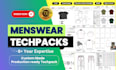 create a menswear tech pack
