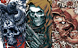 make detailed skull illustration for tshirt