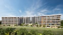 create a 3d architecture contruction process