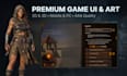 create premium game art and UI UX for 2d and 3d games