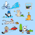 do cute cartoon character, emoji, and sticker