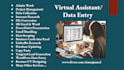data entry, virtual assistant, copy paste