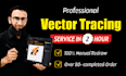 vectorize logo,vector tracing,redraw, convert image to vector in 2 hours