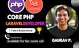 full stack PHP developer, PHP laravel web applications custom PHP website design