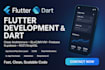 do flutter dart mobile app development for ios android app
