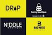 provide symbolic typography fashion clothing logo
