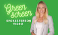 film a green screen spokesperson video 4k