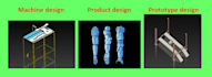 do reverse engineering, 2d and 3d modeling, machine design