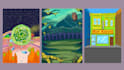 draw a cartoon background illustration