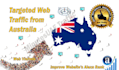 send australian web visitors, geo traffic from australia