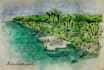 draw landscapes, architectural sketches