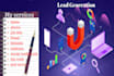 do lead generation email collection and email scraping