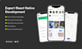 develop a react native mobile app for ios and android
