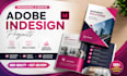do adobe indesign projects, flyers, brochures, and annual reports