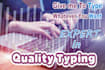 do a fast typing job, retype scanned documents, your pro typist