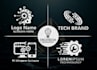 make unique  technology and tech crypto security logo 12 hour