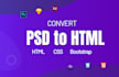 do xd to HTML, PSD to HTML, figma to HTML, responsive bootstrap