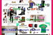 do poshmark sharing closet share as a VA manually