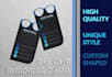 design unique die cut business card and no print services include