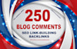 do 250 manual high da DR, blog comments SEO link building