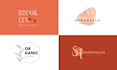 do modern, minimal and sophisticated feminine logo design