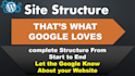 create a site structure and do SEO keyword research