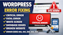 fix wordpress critical error, http error 500 and white screen of death