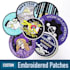 do custom embroidered patches, design, digitized and shipped