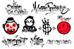 make graffiti tag with spray paint textures for your logo
