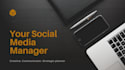 be your social media manager