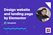 create wordpress websites, any website development by elementor