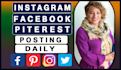 do daily post for instagram, pinterest and facebook business page