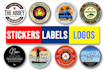 design logo, stickers and flyers with premium fonts