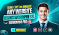 clone,copy or duplicate wordpress website design using elementor pro