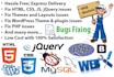 do html, css, bootstrap, jquery, javascript web development