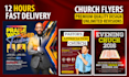 design an amazing church flyer event flyer or poster