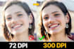 upscale image, unblur, low resolution to a high resolution