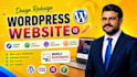 design redesign, and develop a wordpress website for business or ecommerce