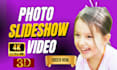 create emotional wedding, birthday or anniversary photo slideshow video