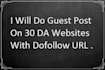 do guest posts on high da websites