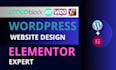 make a wordpress website or landing page with elementor pro